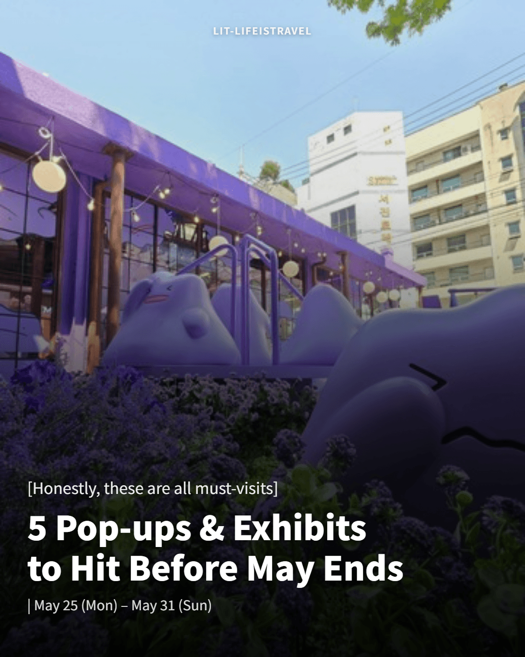 5 Pop-ups & Exhibits to Hit Before May Ends — LIT Weekly Card News